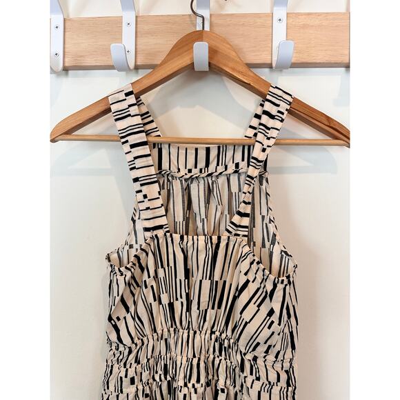 Anthropologie Somerset Black and White Tiered Maxi Halter Sundress Size XS - Picture 11 of 11